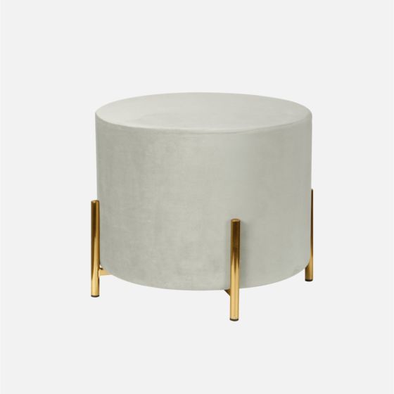 Lynda Ottoman - Round, Grey