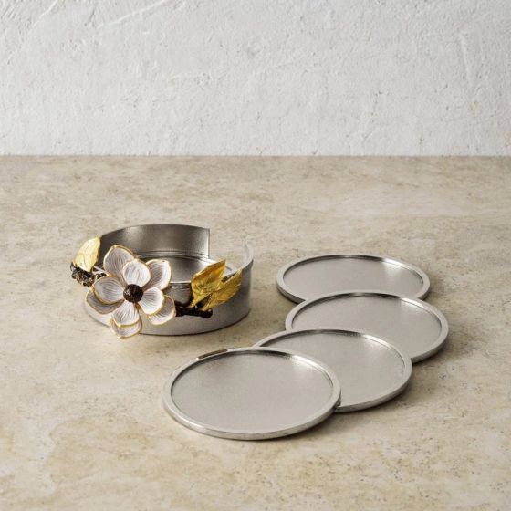 Set of 6 Vintage Bloom Coasters by Michael Aram