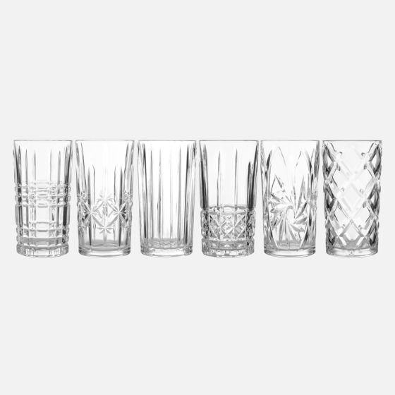 Maxwell & Williams Mixologist Highball Glass, Set of 6 - 380ml