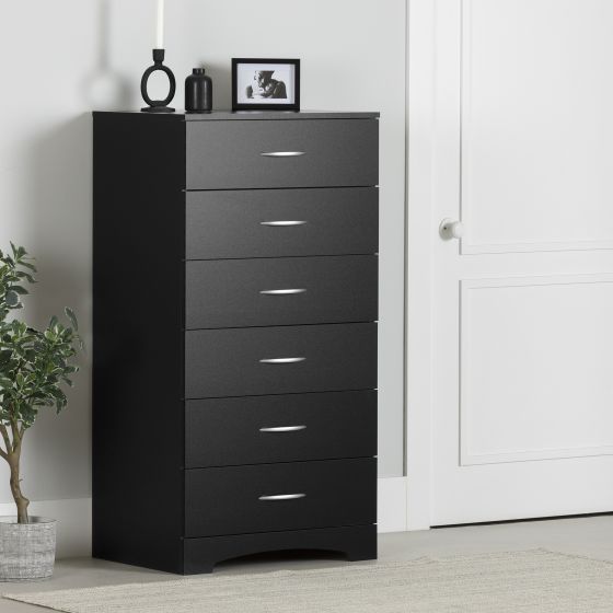 Step One 6-Drawer Chest - Black