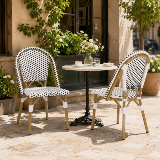 Set of 2 French Bistro Chairs
