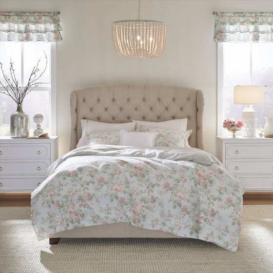 Laura Ashley Madelynn Cotton Duvet Cover Set