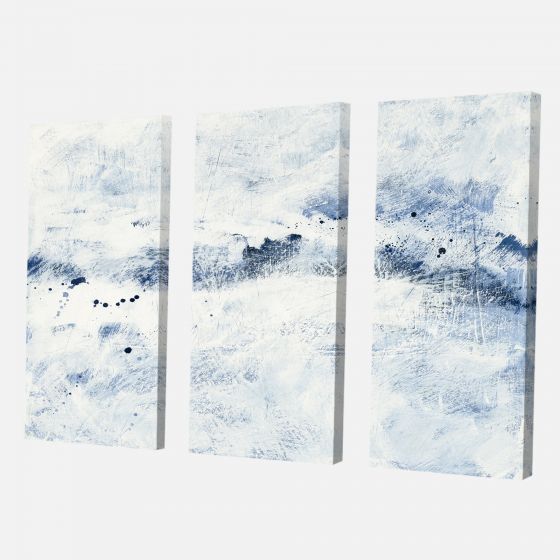 Toile « Blue Wipe Out » - 3 panneaux