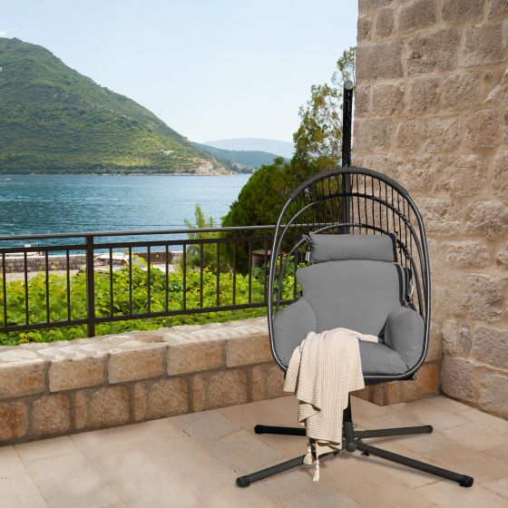 Fauteuil œuf suspendu pliable