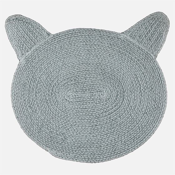 Tapis en forme de chat - Gris pâle