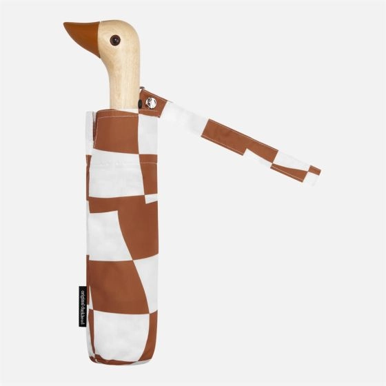 Duckhead Umbrella - Checkers, Peanut Butter 