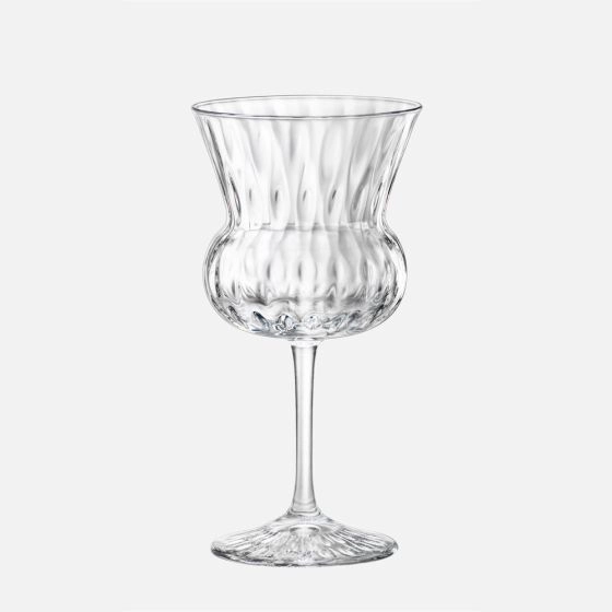 Bormioli Bloom Nick & Nora Rocco Stemware Glasses, Set of 6
