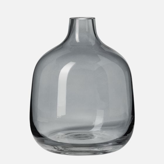 Torre & Tagus Belle Glass Bud Vase - Smoke