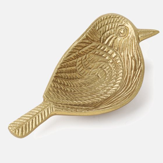 Oiseau Décoratif Argenté – Neuf Avec étiquette – Statuette Moderne