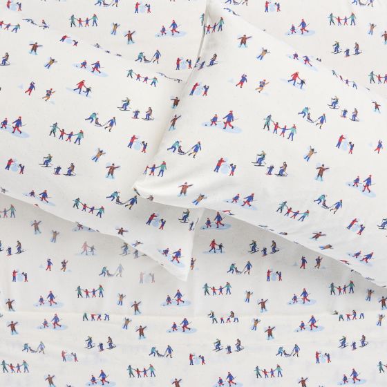 Winter Fun Ensemble de draps en flanelle
