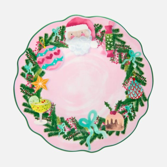Maxwell & Williams Tis the Season Plate - Pink