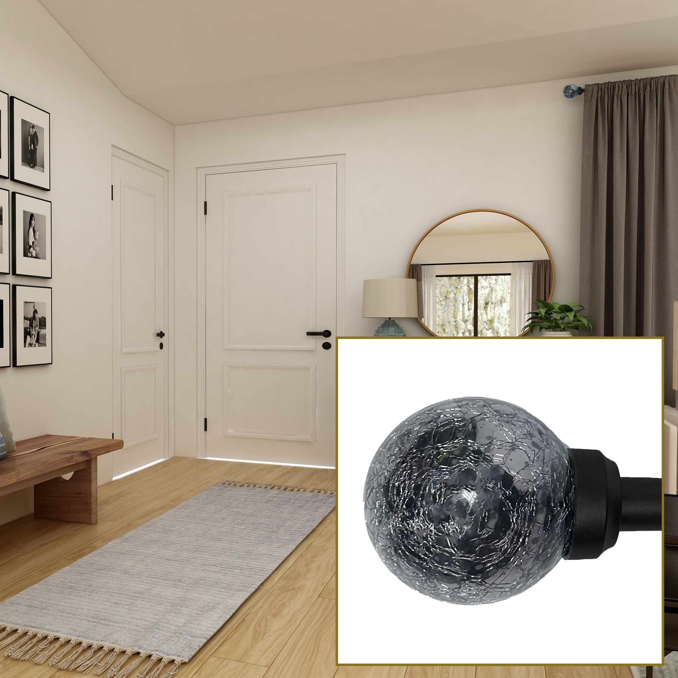 Industria Mercury Tringle à rideau