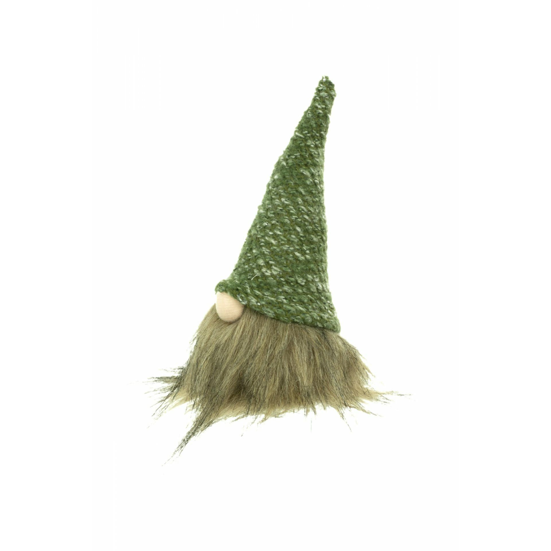Green and Brown Cloth Tiny Gnome, Pack of 6