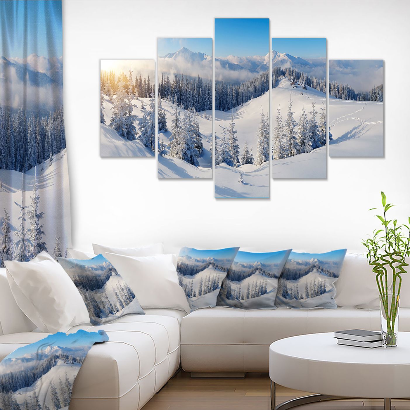 Toile « Winter Mountains Panorama