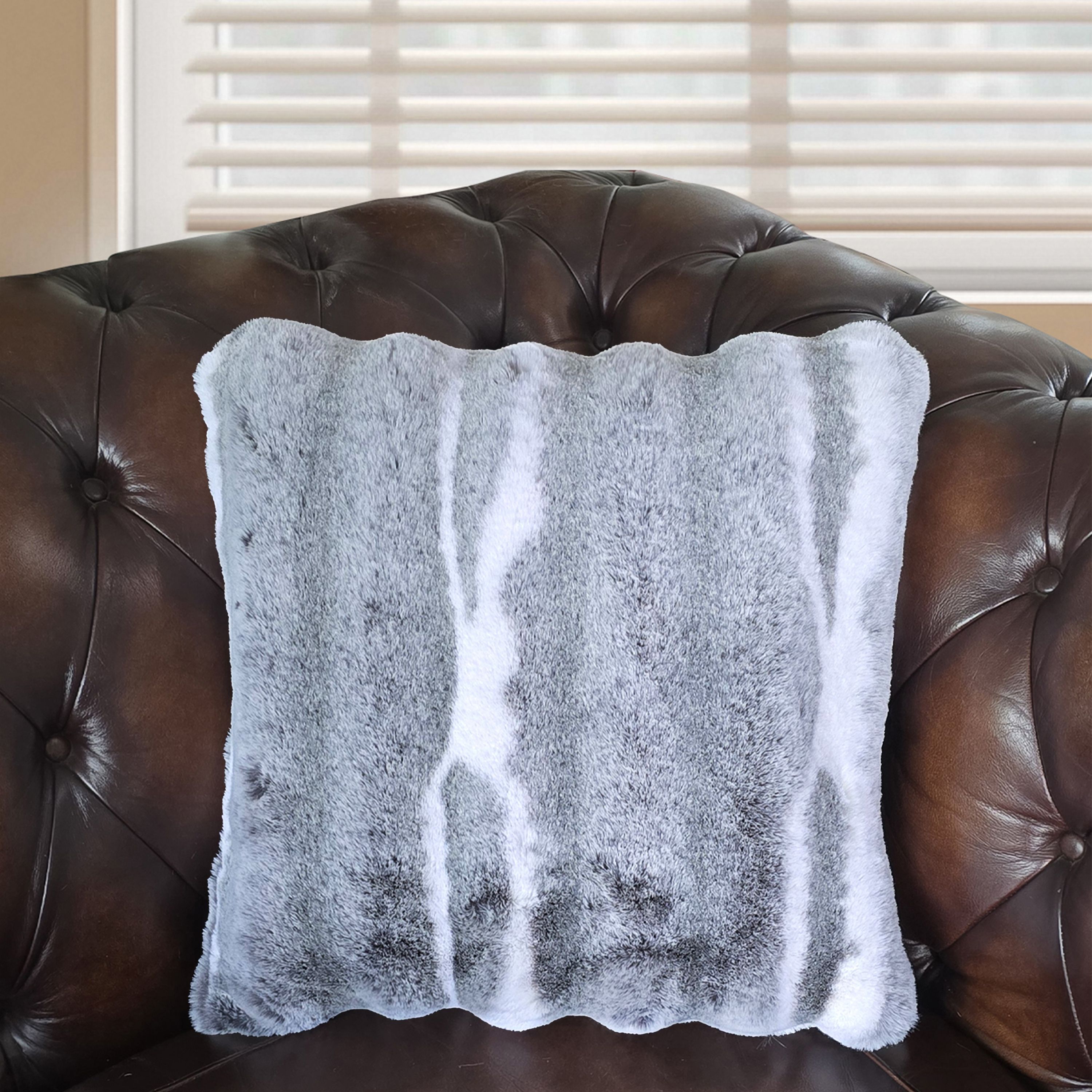 Chinchilla Faux Fur Cushion