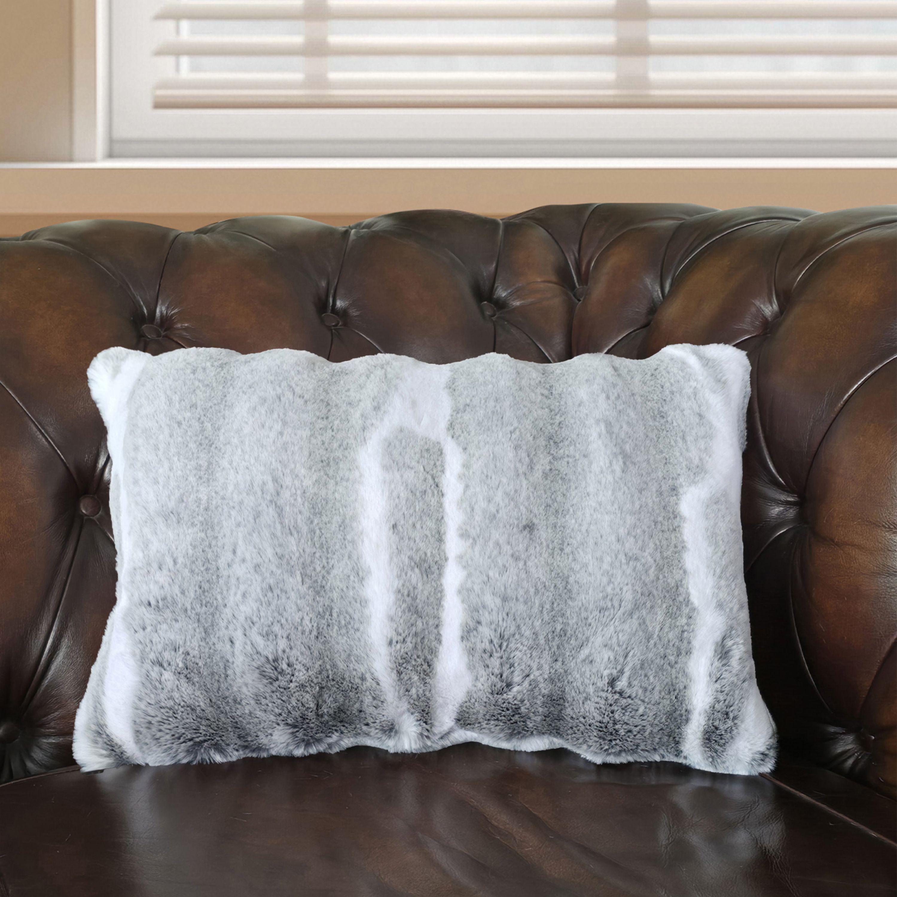 Chinchilla Faux Fur Cushion