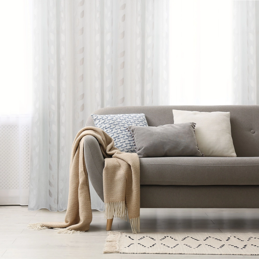 Kali Sheer Jacquard Grommet Panel