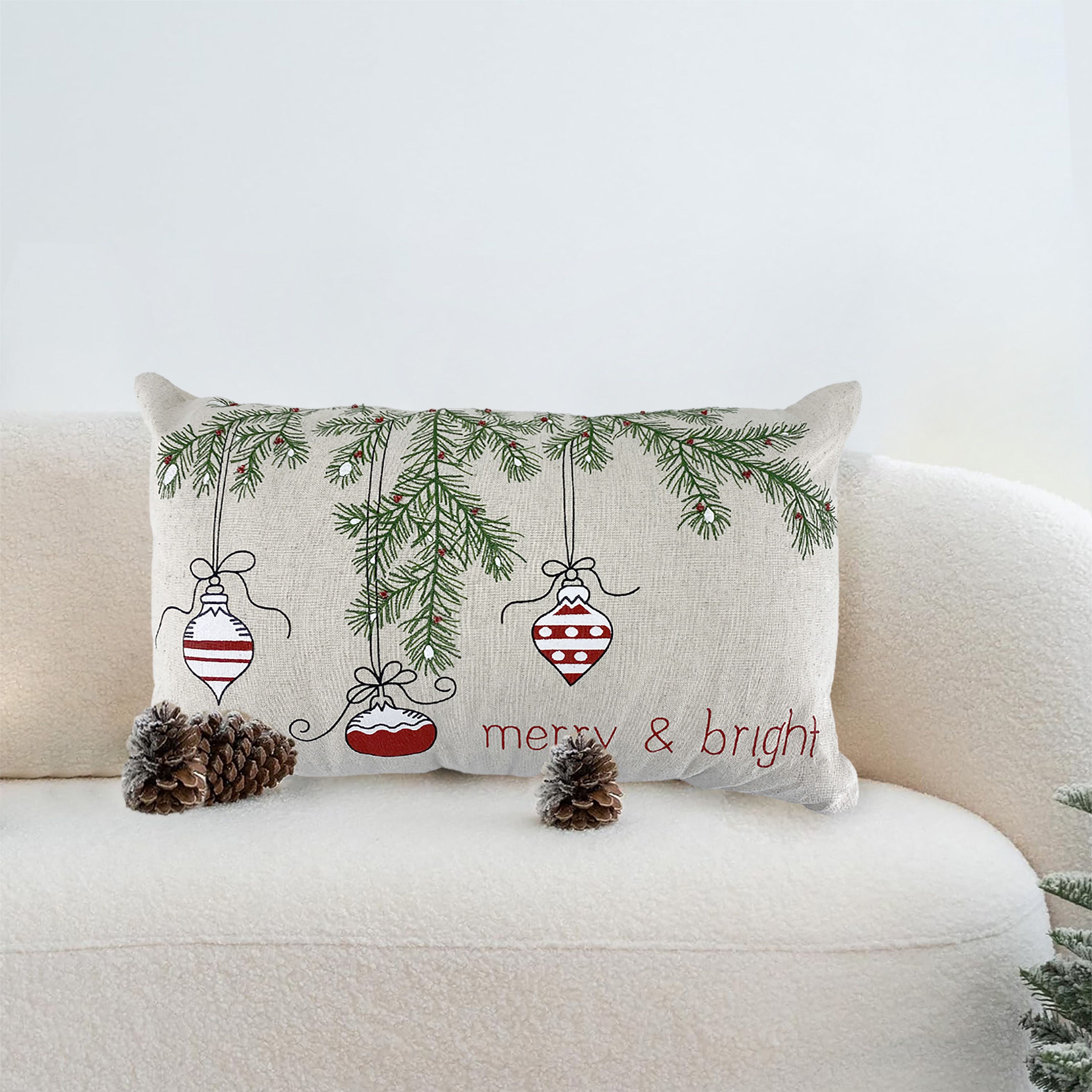 Pine Holiday Cushion