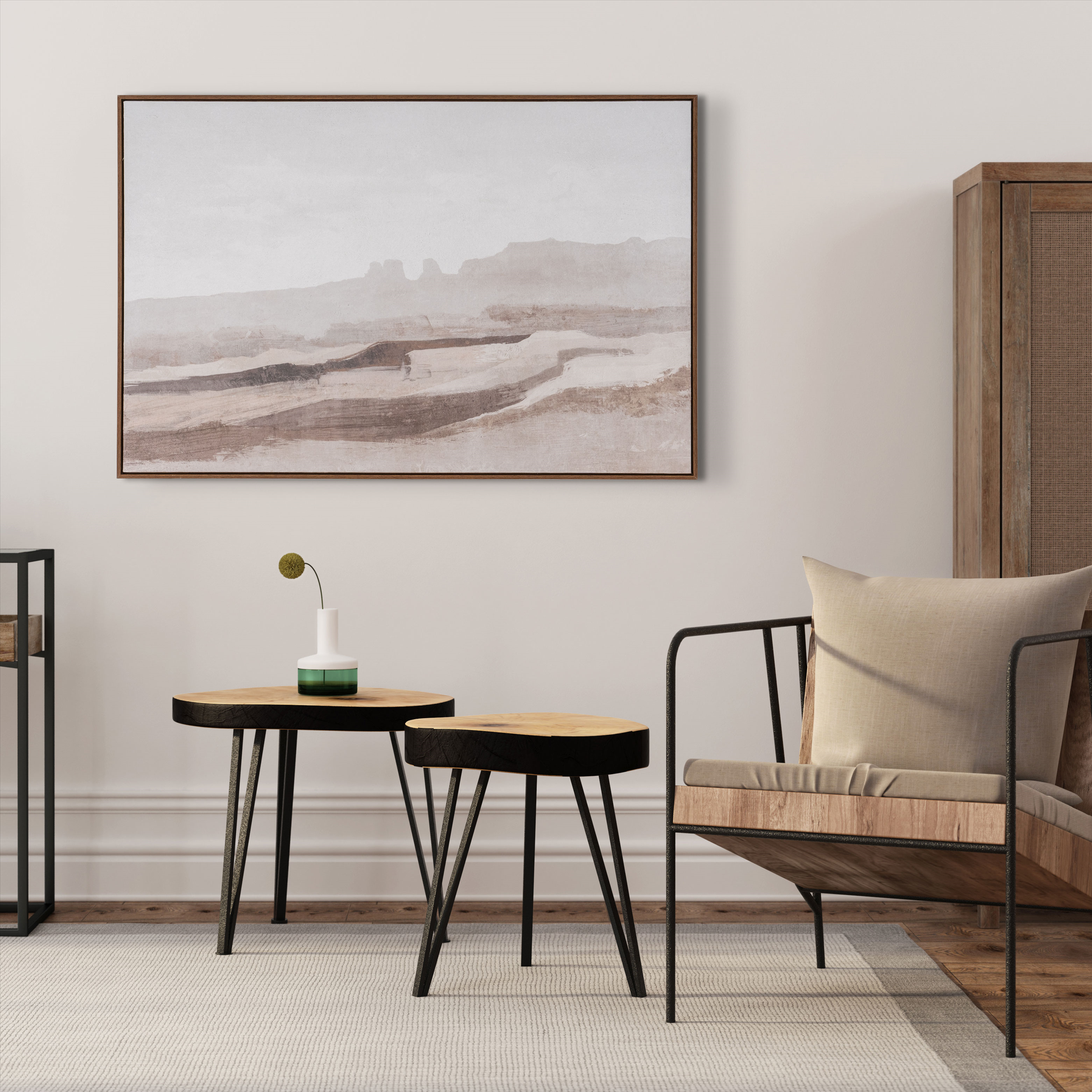 Horizon de la mesa, toile peinte à la main