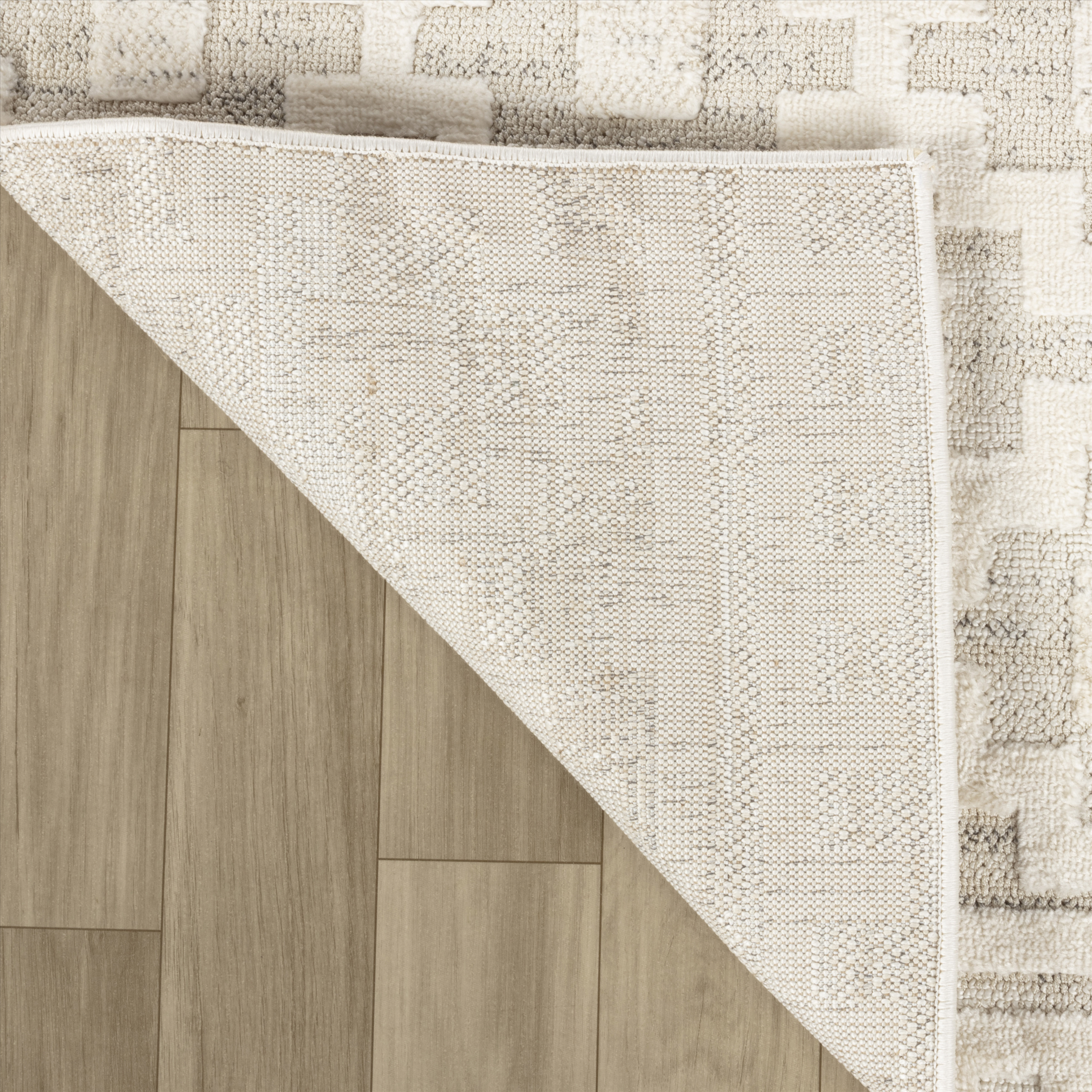 Talis Geometric Contemporary Indoor Doormat Rug, Beige