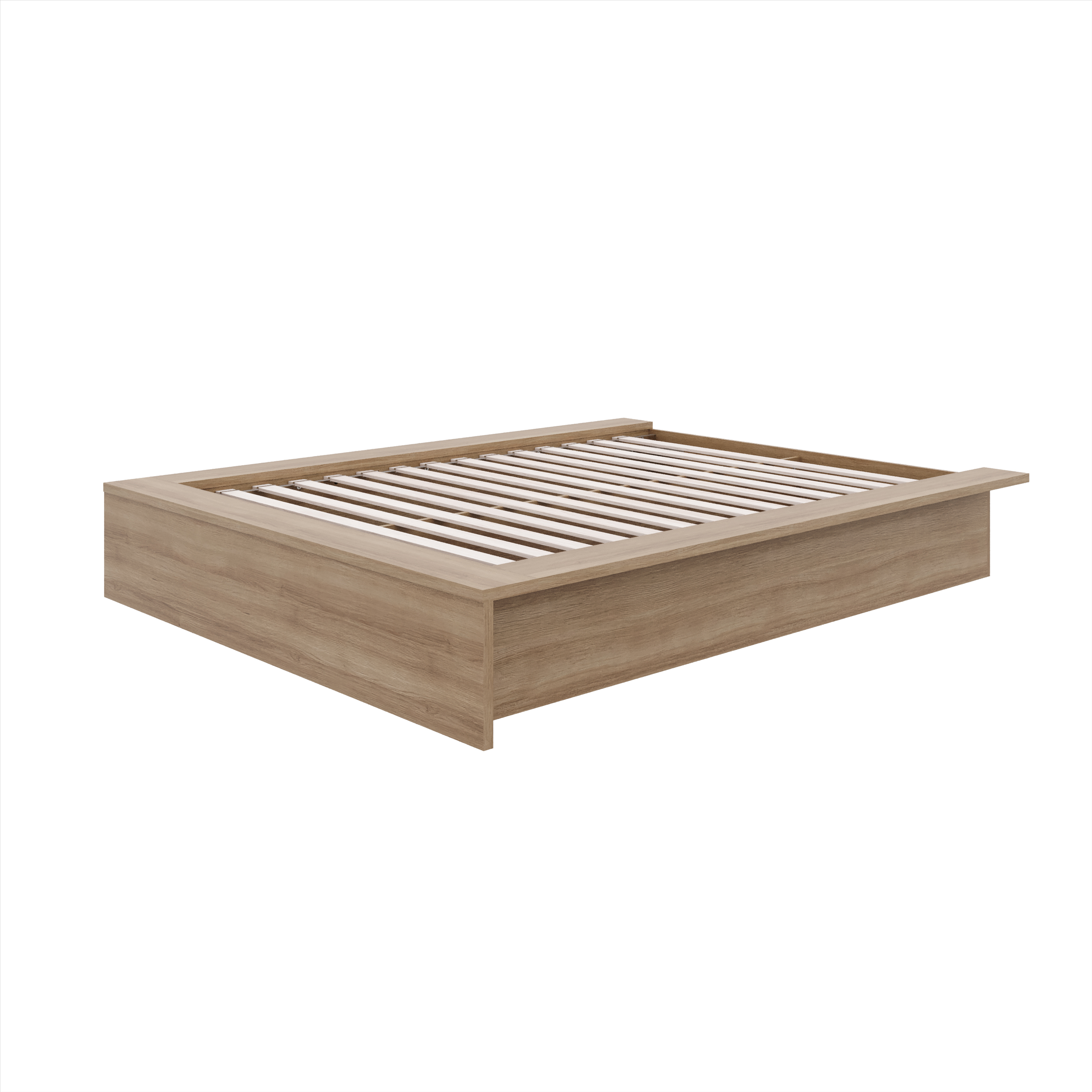 Joey Platform Bed - Brown Oak