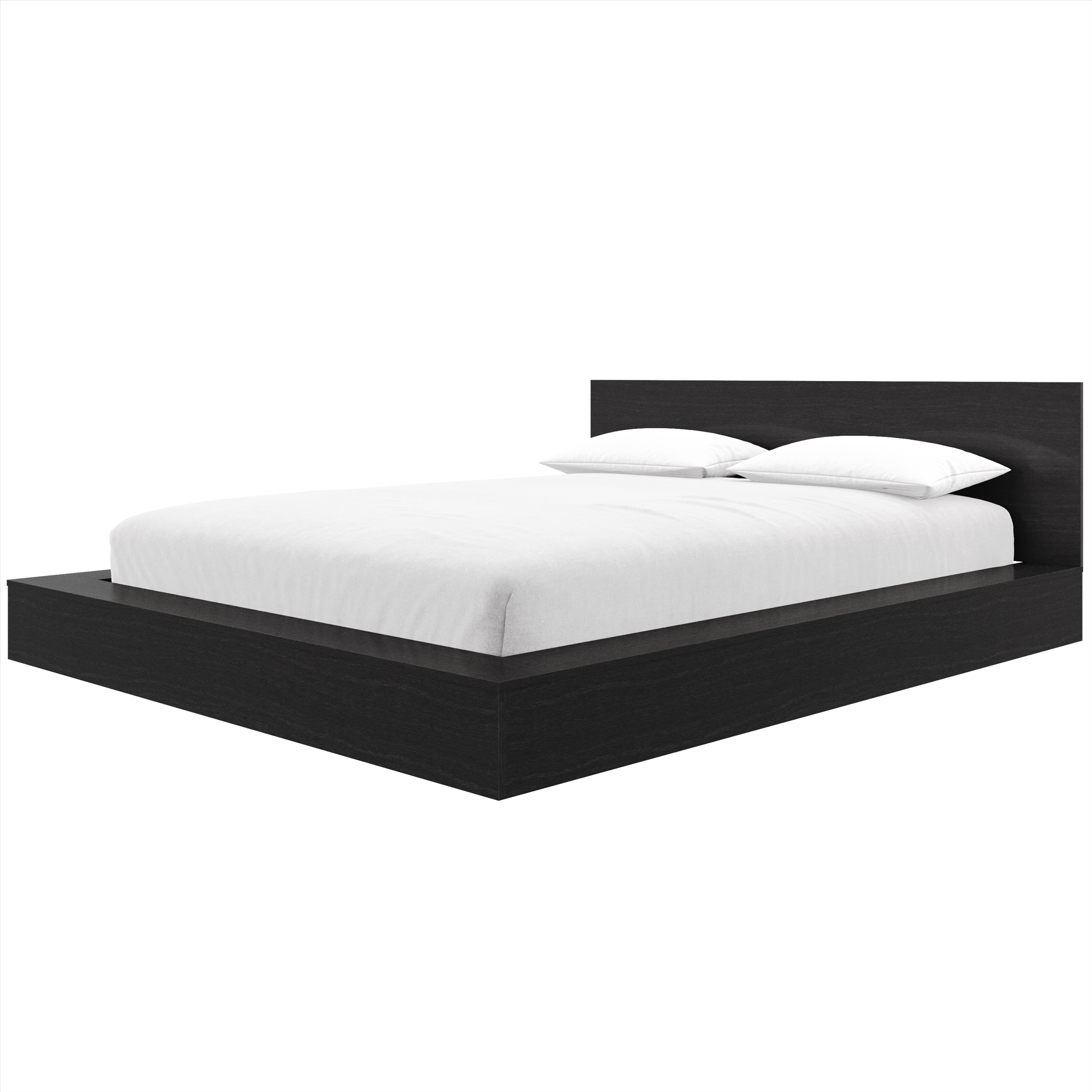 Kyle Low Platform Bed Set - Black Karisma