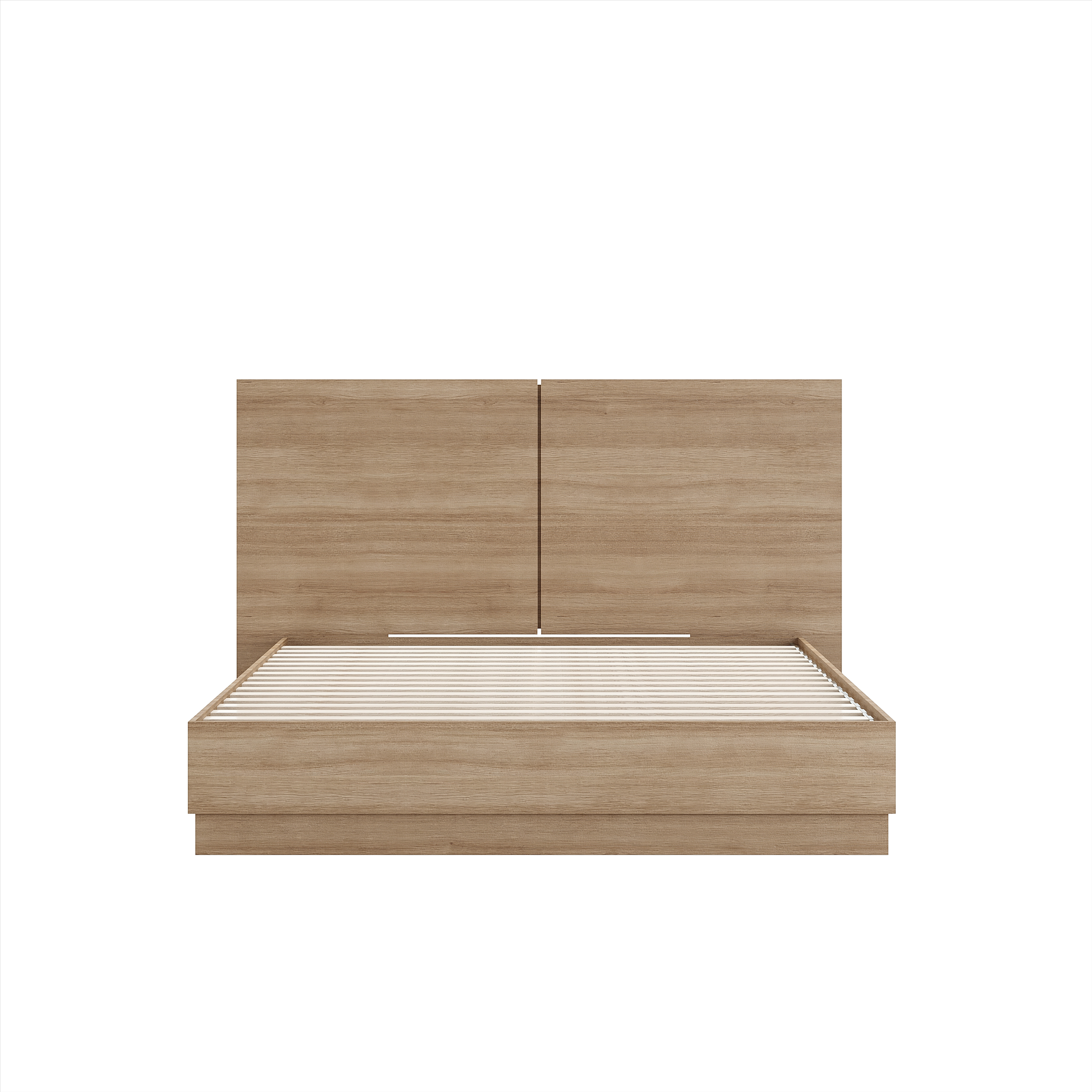 Madrid Platform Bed Set - Brown Oak