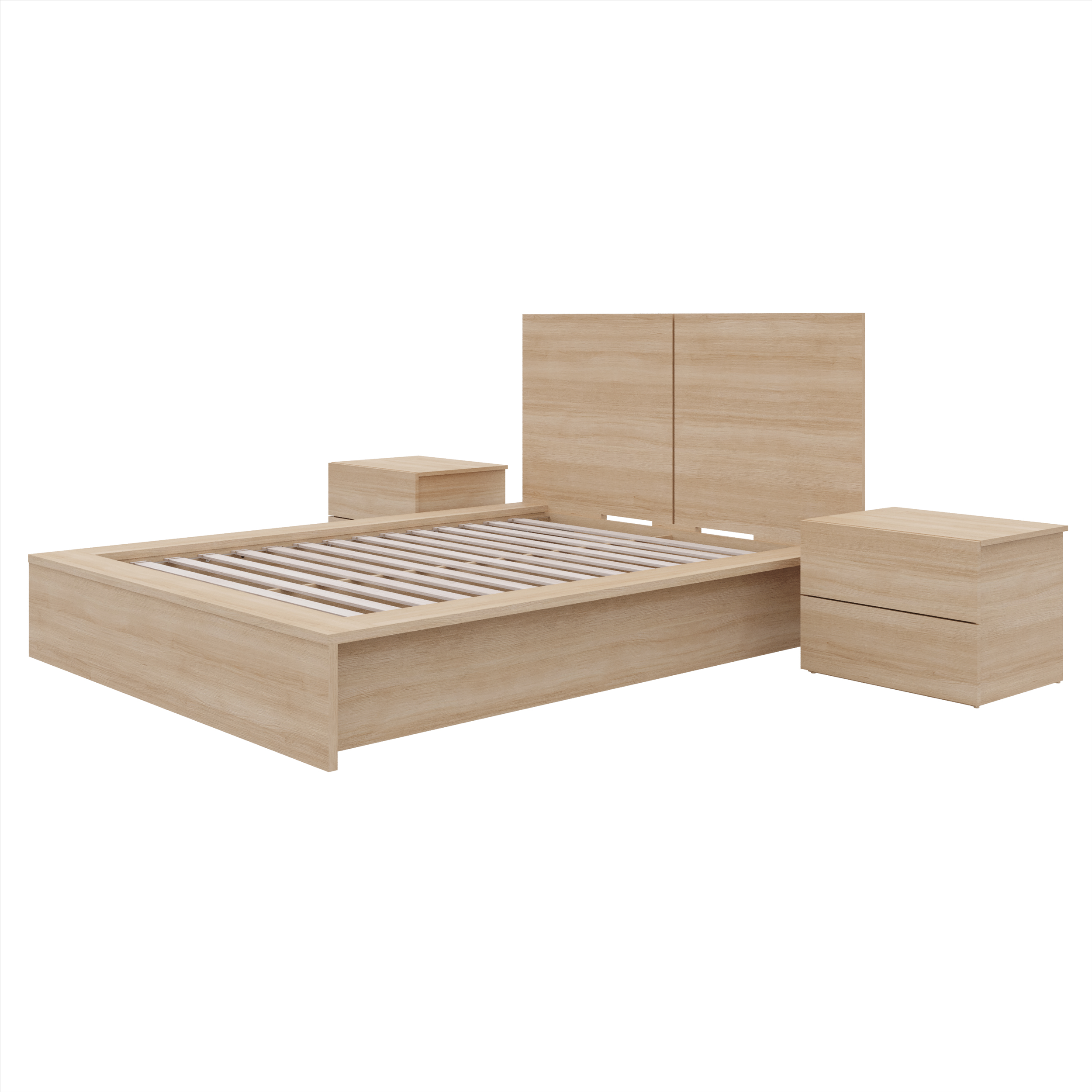Joey 4-Piece Bedroom Set - Natural Blonde Oak