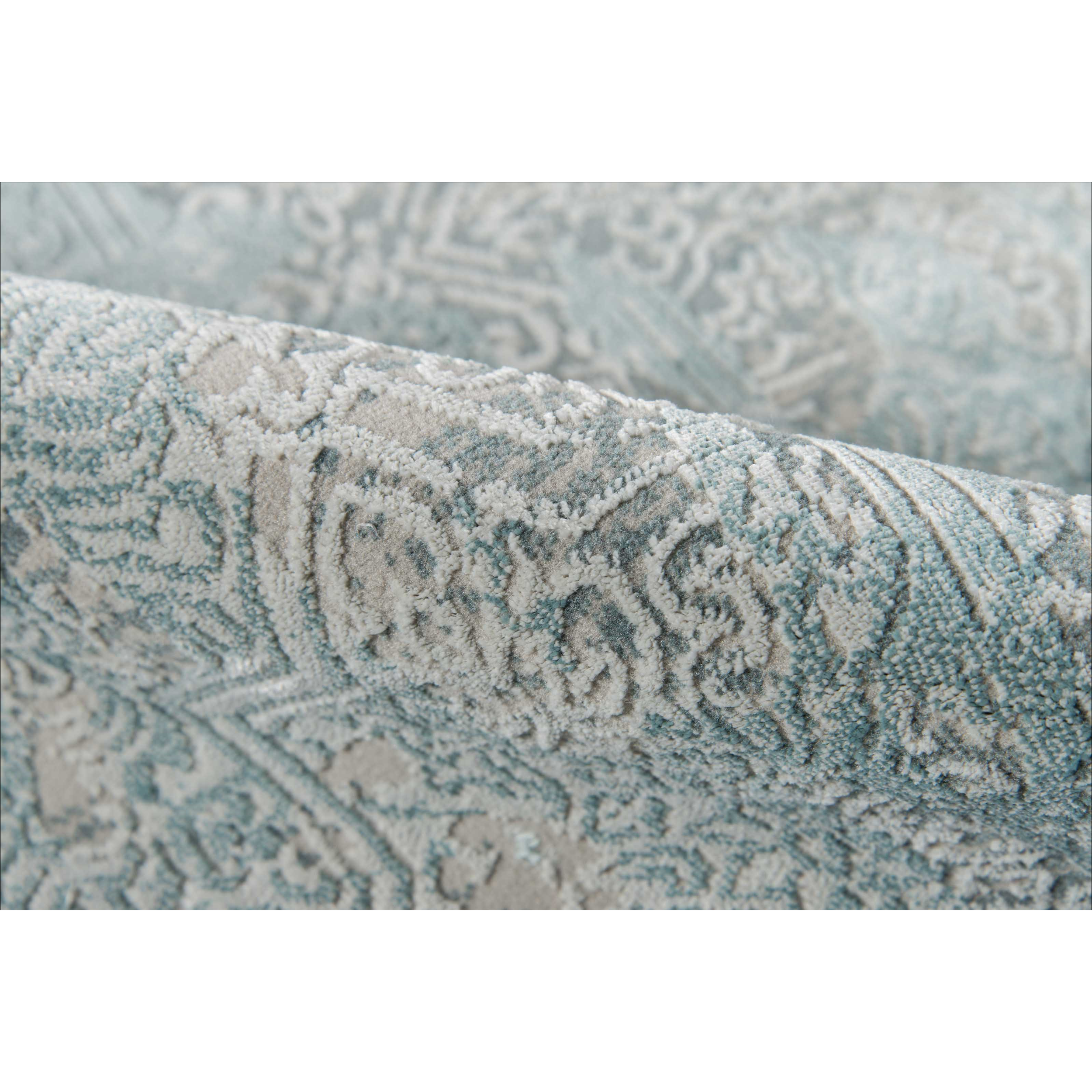 Elysia Traditional Area Rug - Light Blue