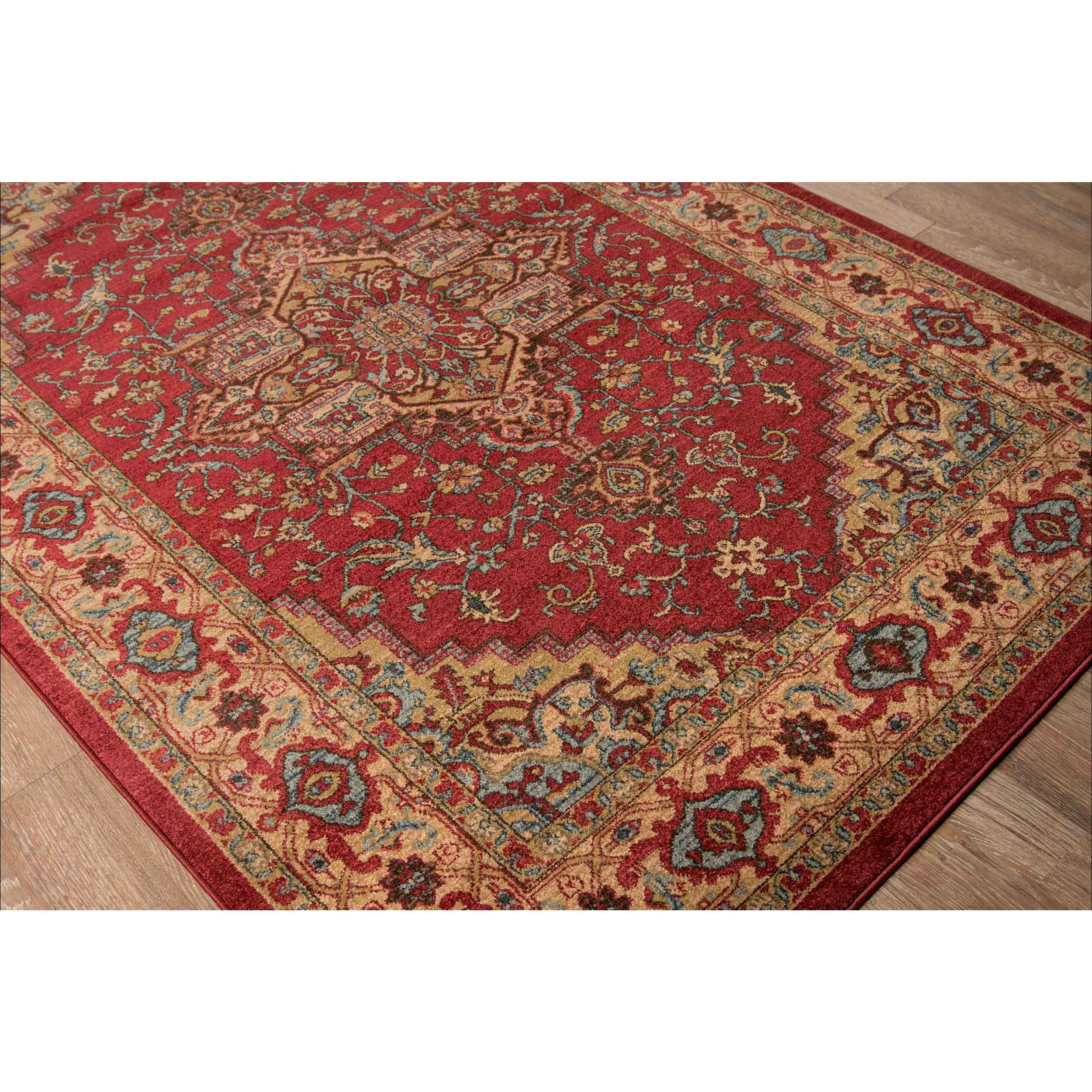Elara Traditional Area Rug - Red
