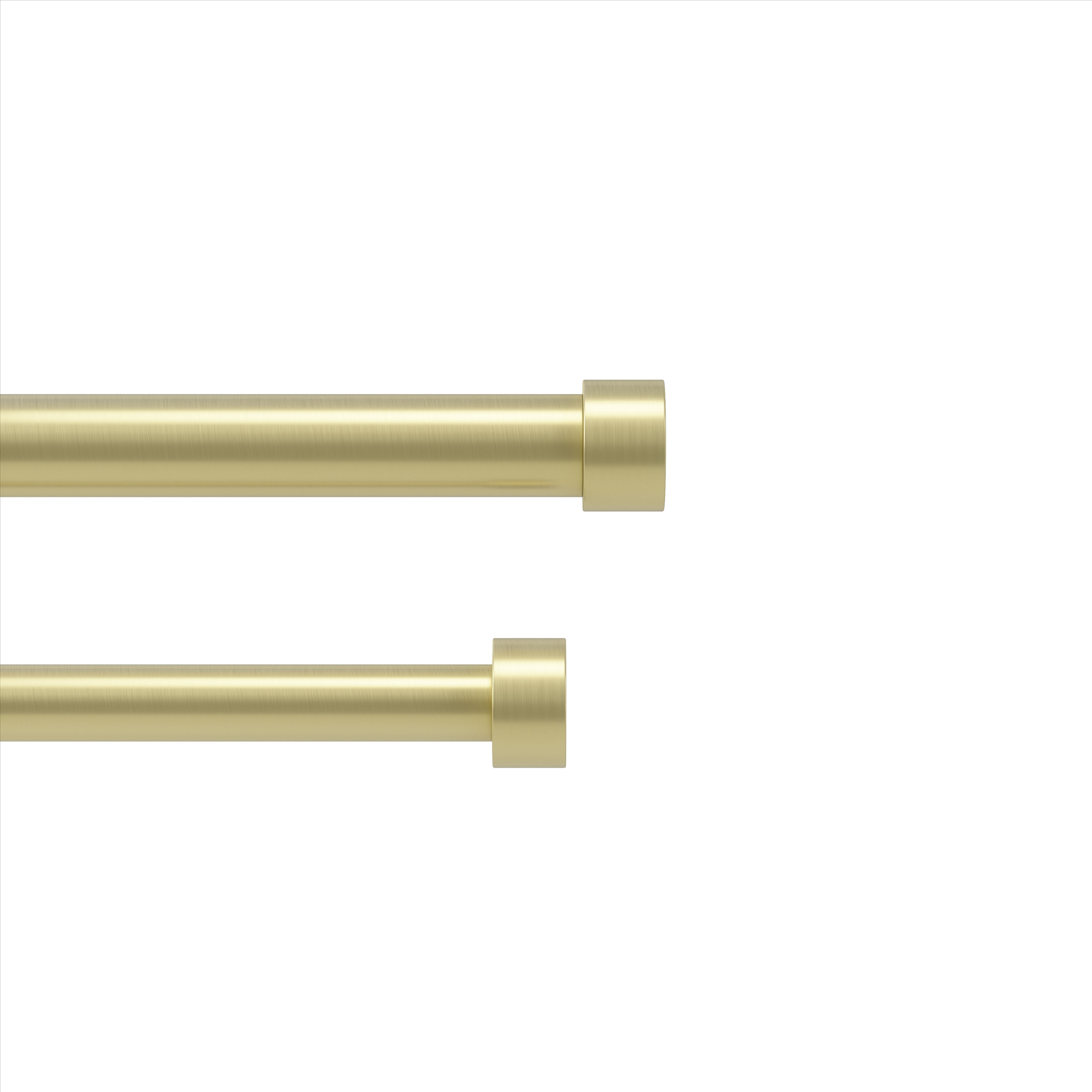 Cappa Double tringle à rideaux extensible - Laiton