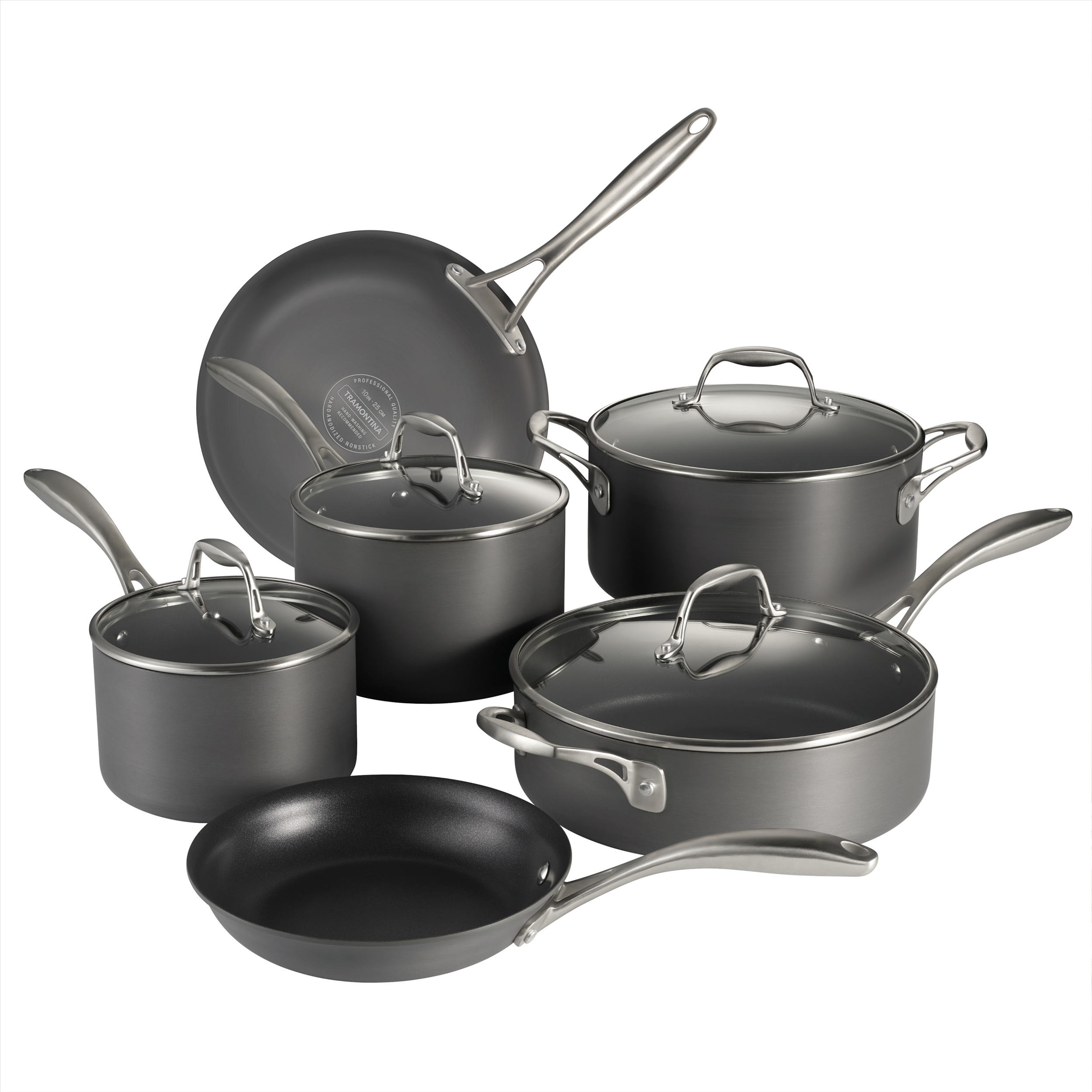 Hard Anodized Cookware Set, 10-Piece