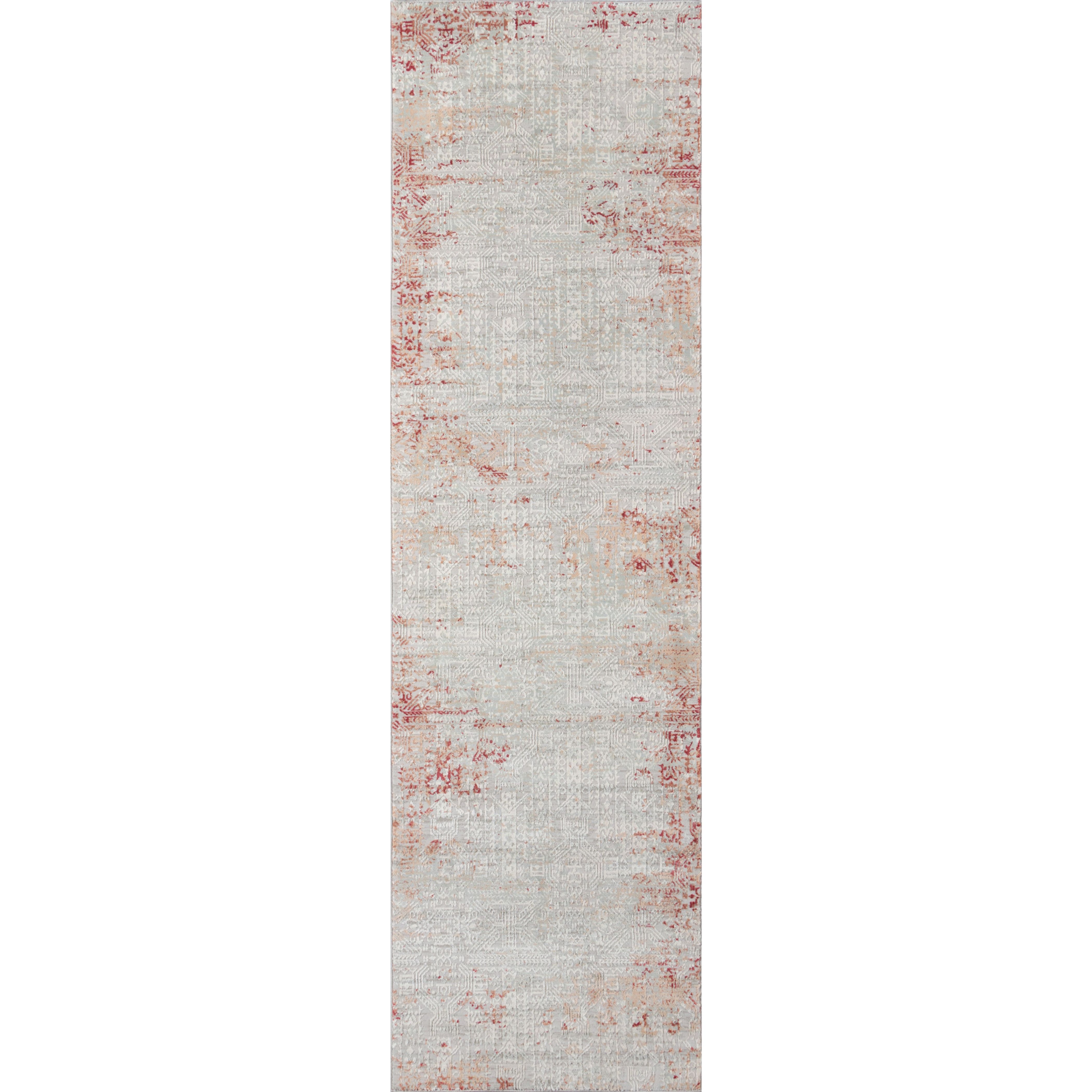Amber Traditional Area Rug - Red