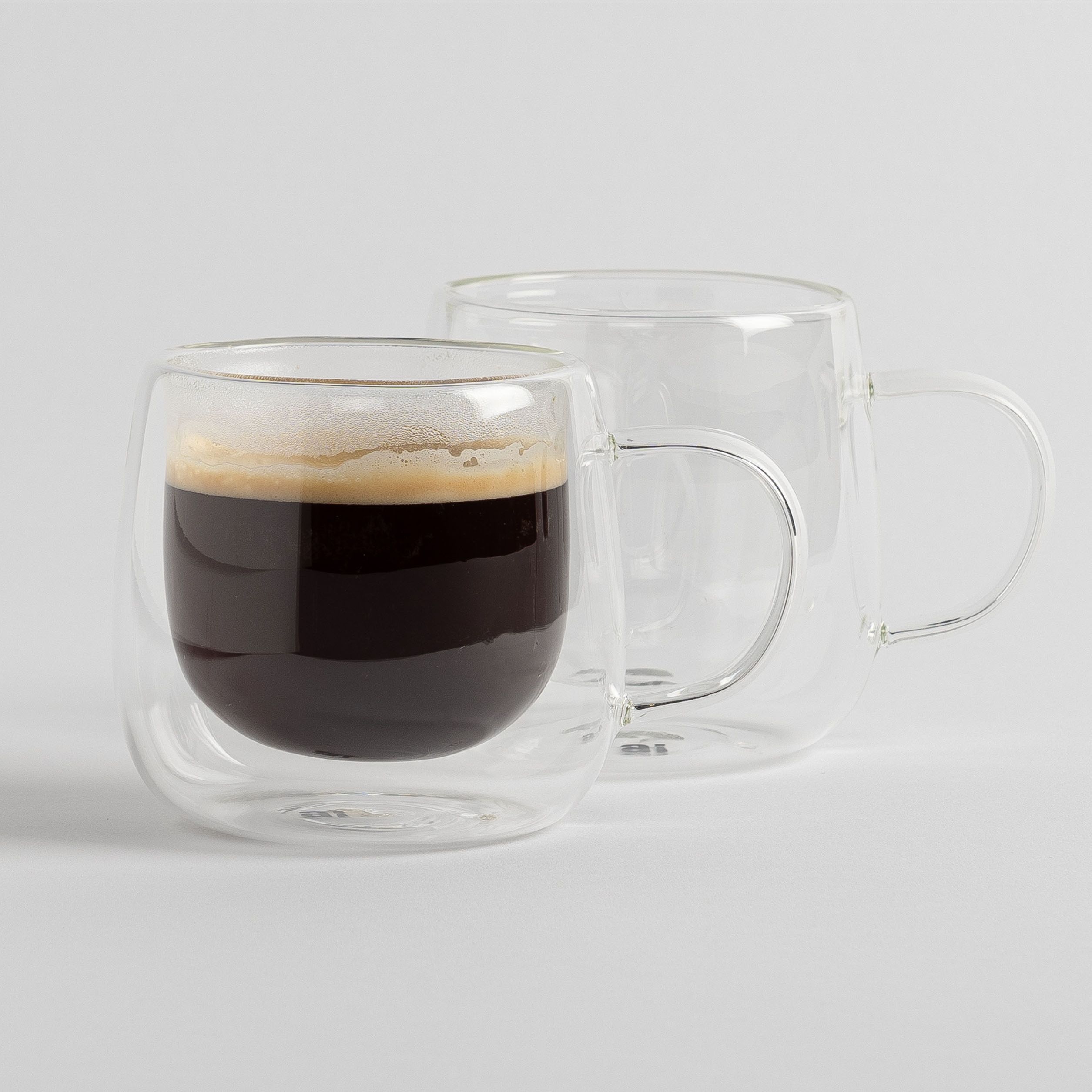 GUSTO　Duo LC Studio Gusto Doubled Walled Caffè Glasses, Set of 2 - 300ml