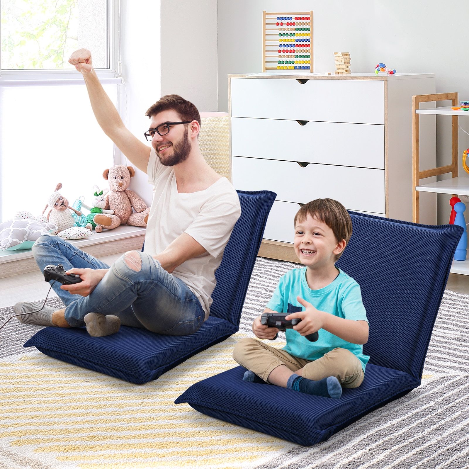 Fauteuil de sol pliable « Lazy Man » réglable en 6 positions