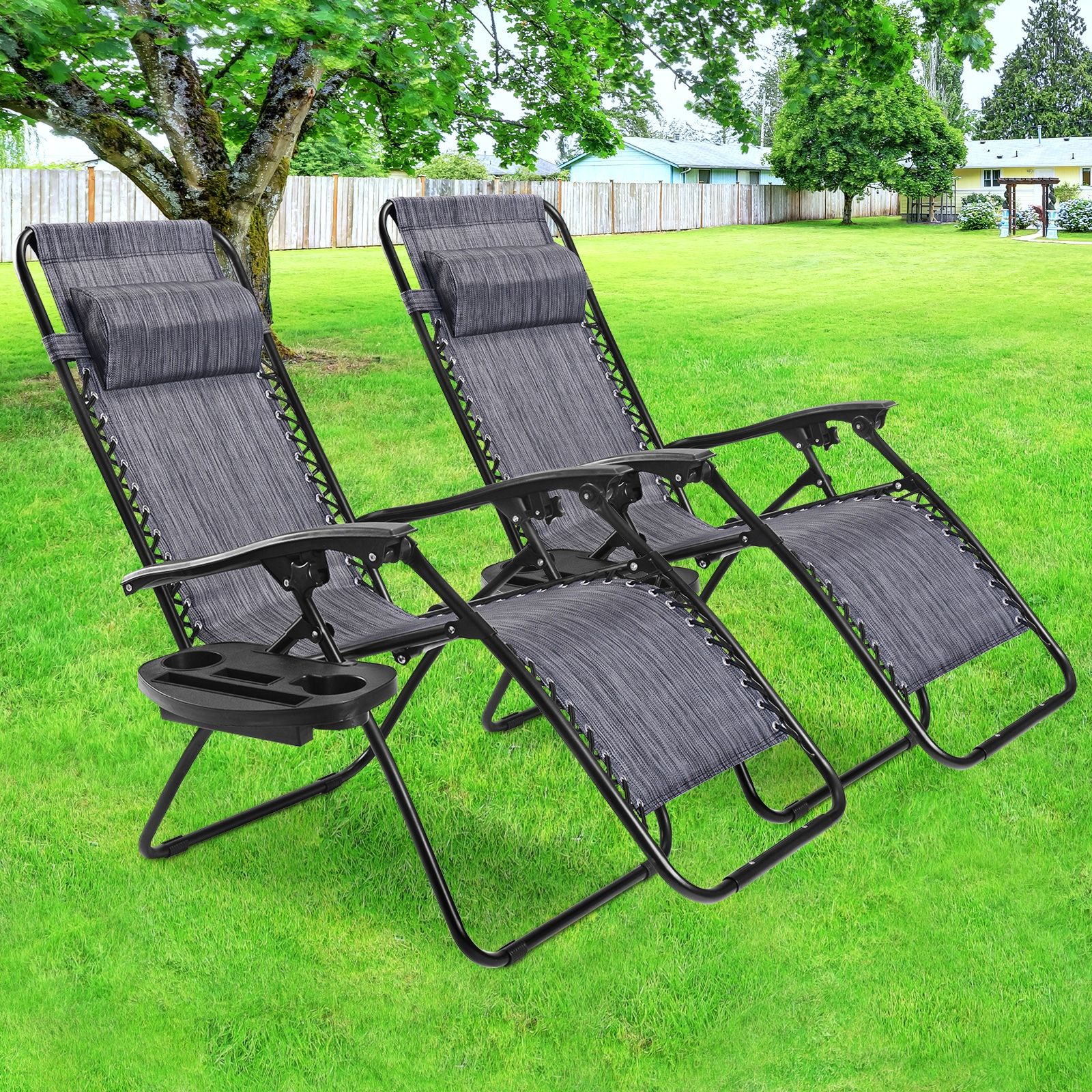 2-Piece Folding Lounge Chair, Zero Gravity