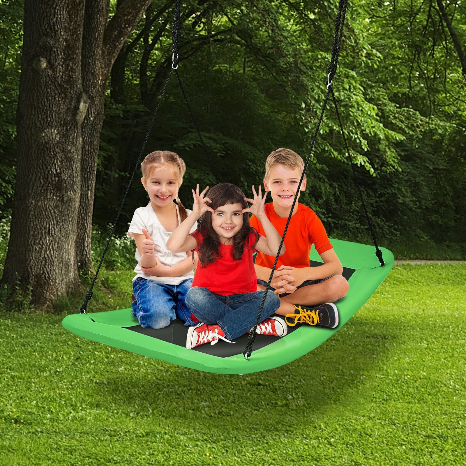 Balançoire géante de 152 cm pour enfants et adultes, pouvant supporter jusqu'à 317 kg