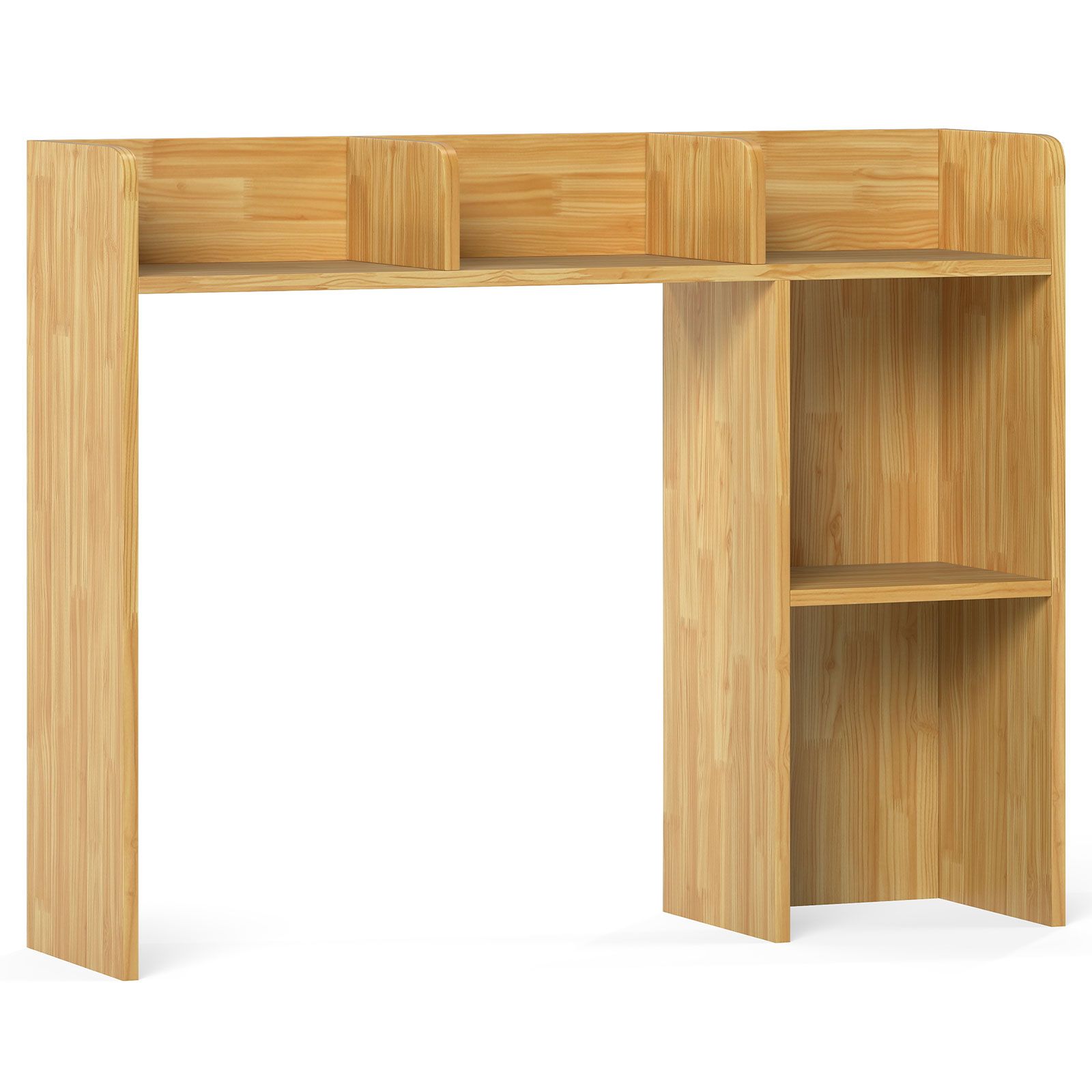 3-Tier Multipurpose Desk Bookshelf, 4 Shelves