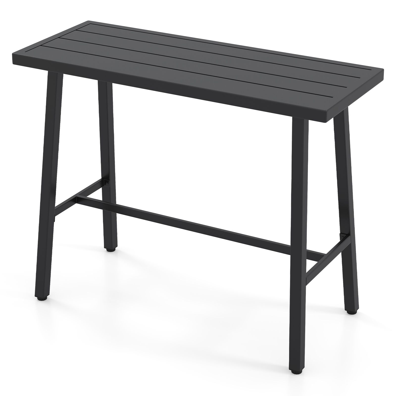 36" Patio Counter Height Bar Table, Adjustable Foot Pads