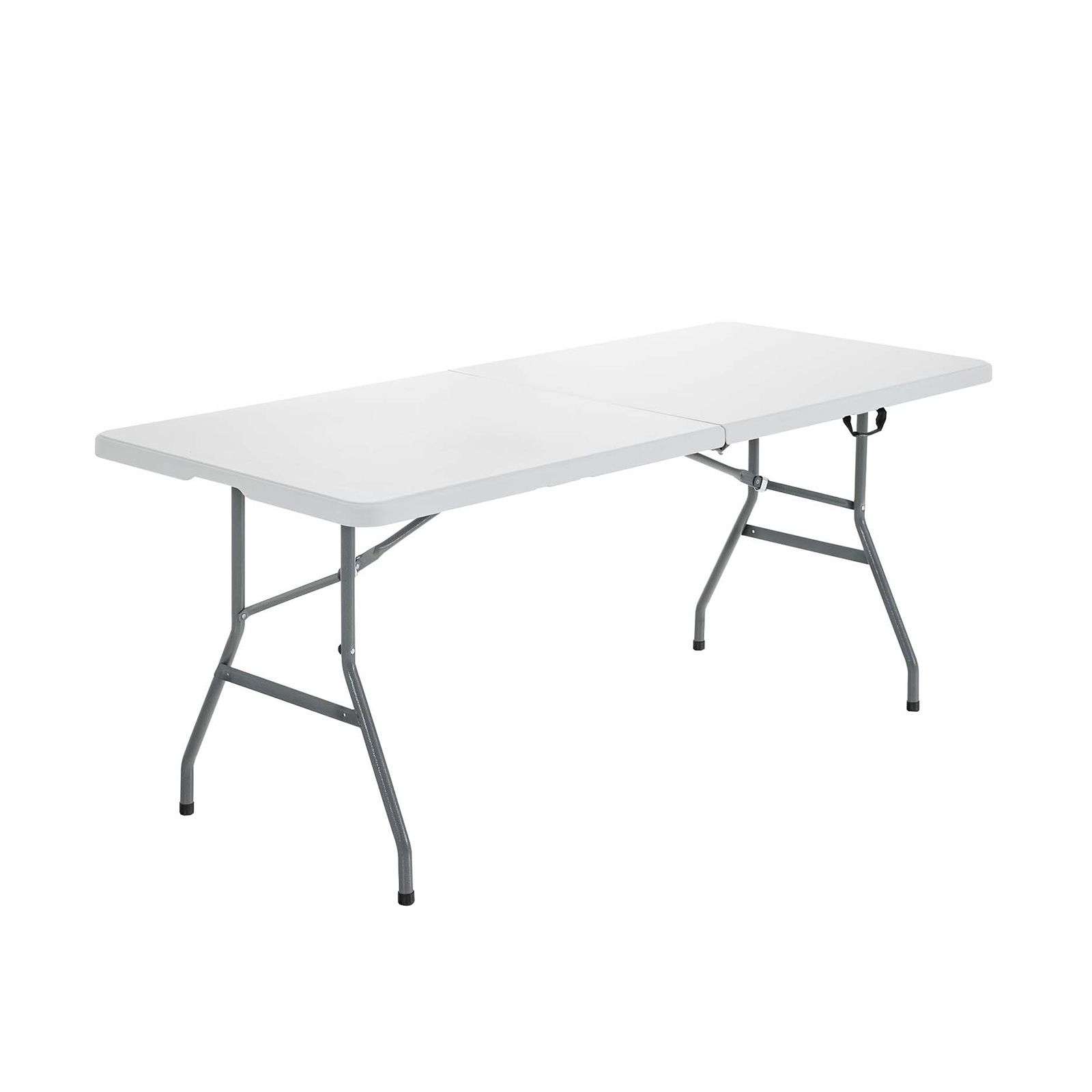 Table de camping d'extérieur pliable en plastique de 1,8 m