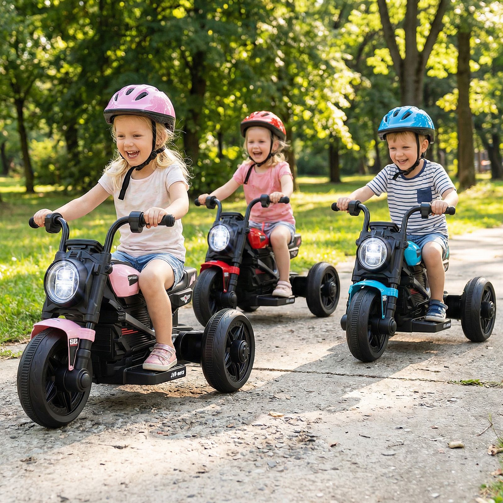 6V Kids Electric Motorcycle, LED Headlight and Music for Toddlers Aged 3-5