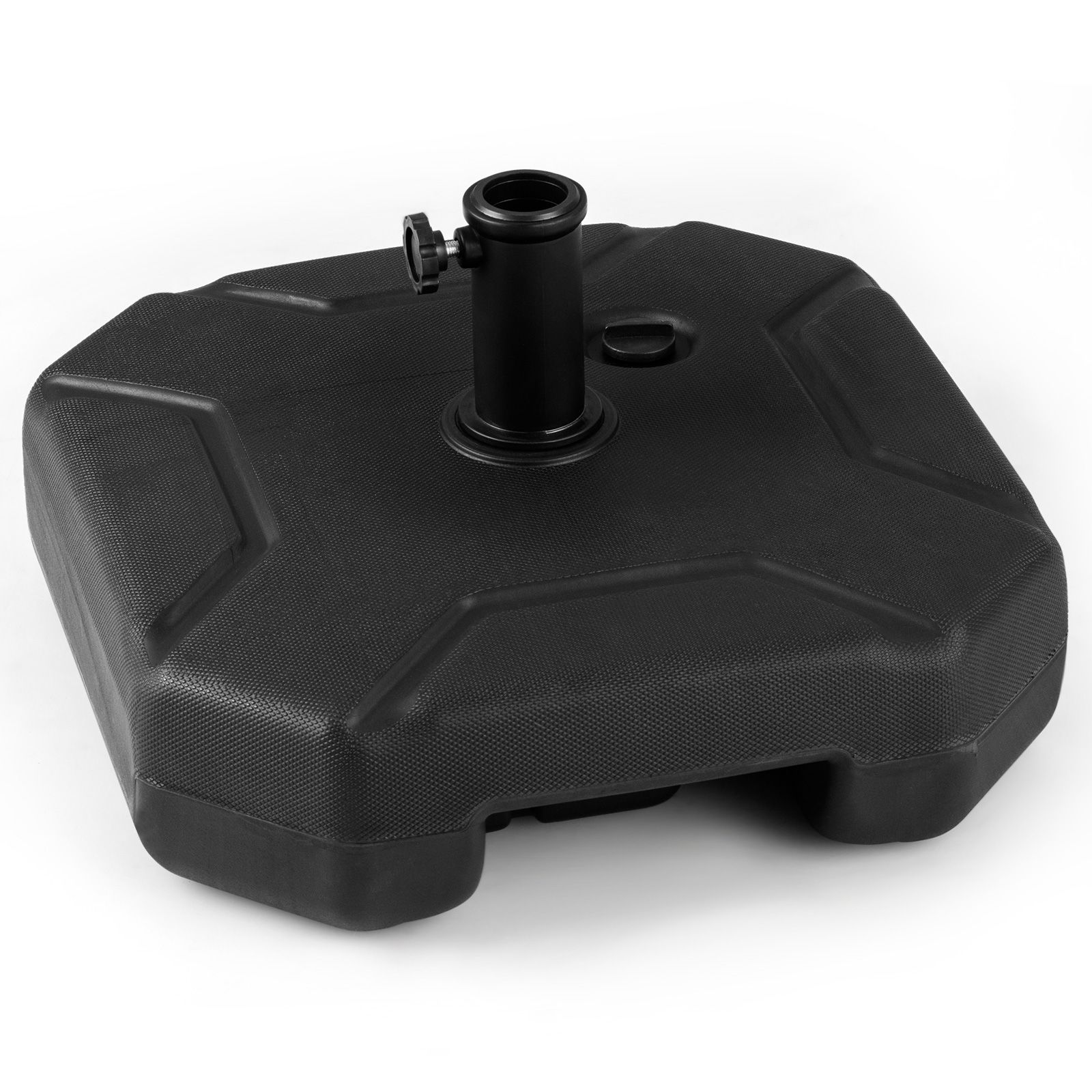 Socle de parasol remplissable robuste de 17 po et 88 lb