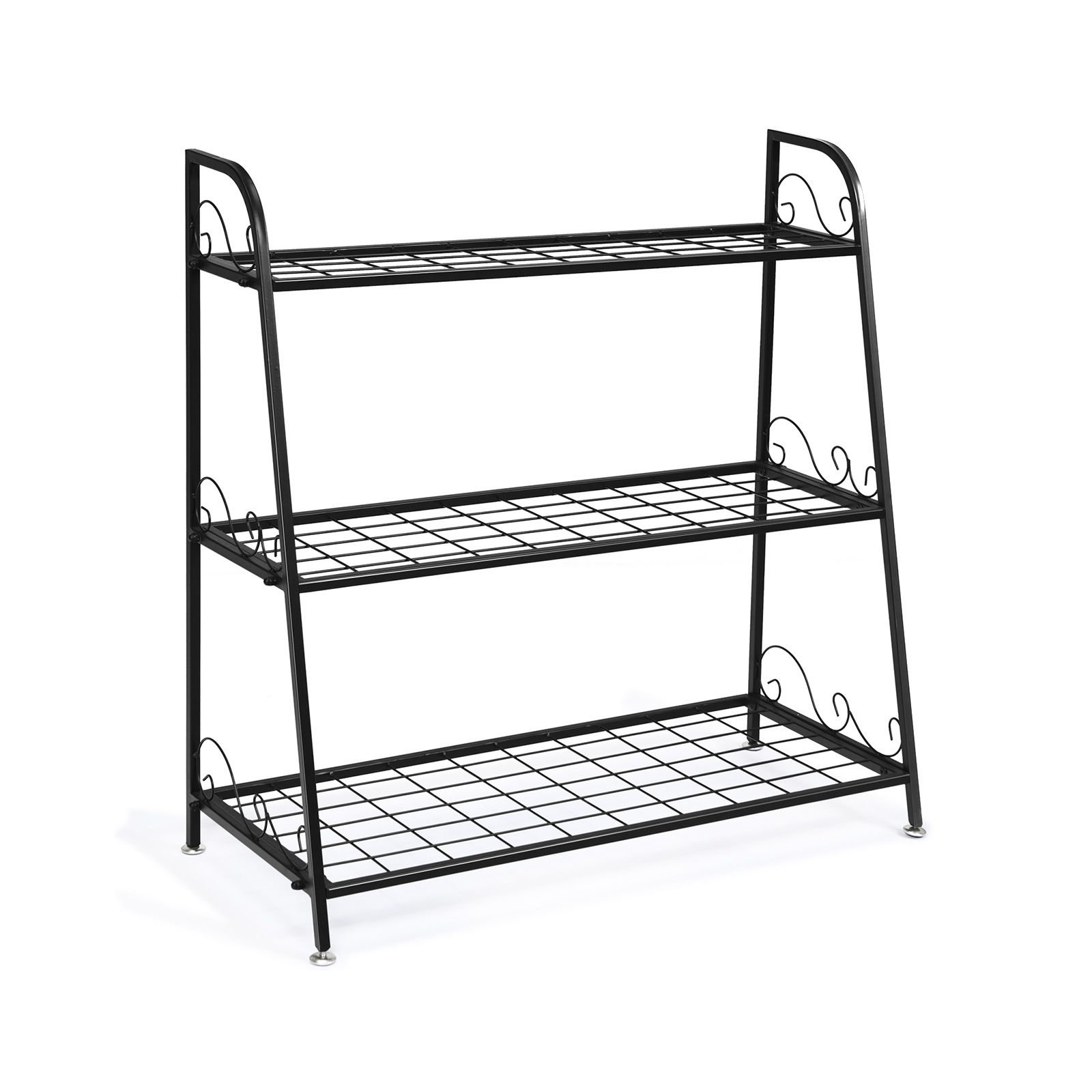 3-Tier Metal Plant Stand Shelf Display Rack, For Plants Shoes Flower Pot