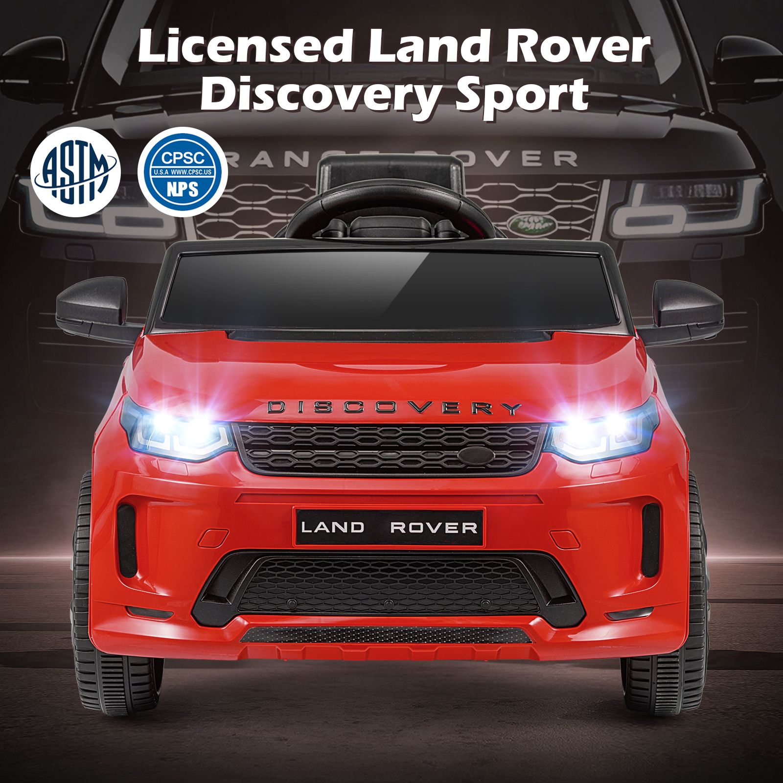Licensed Land Rover Kids Ride on Car 12V Battery Powered Electric