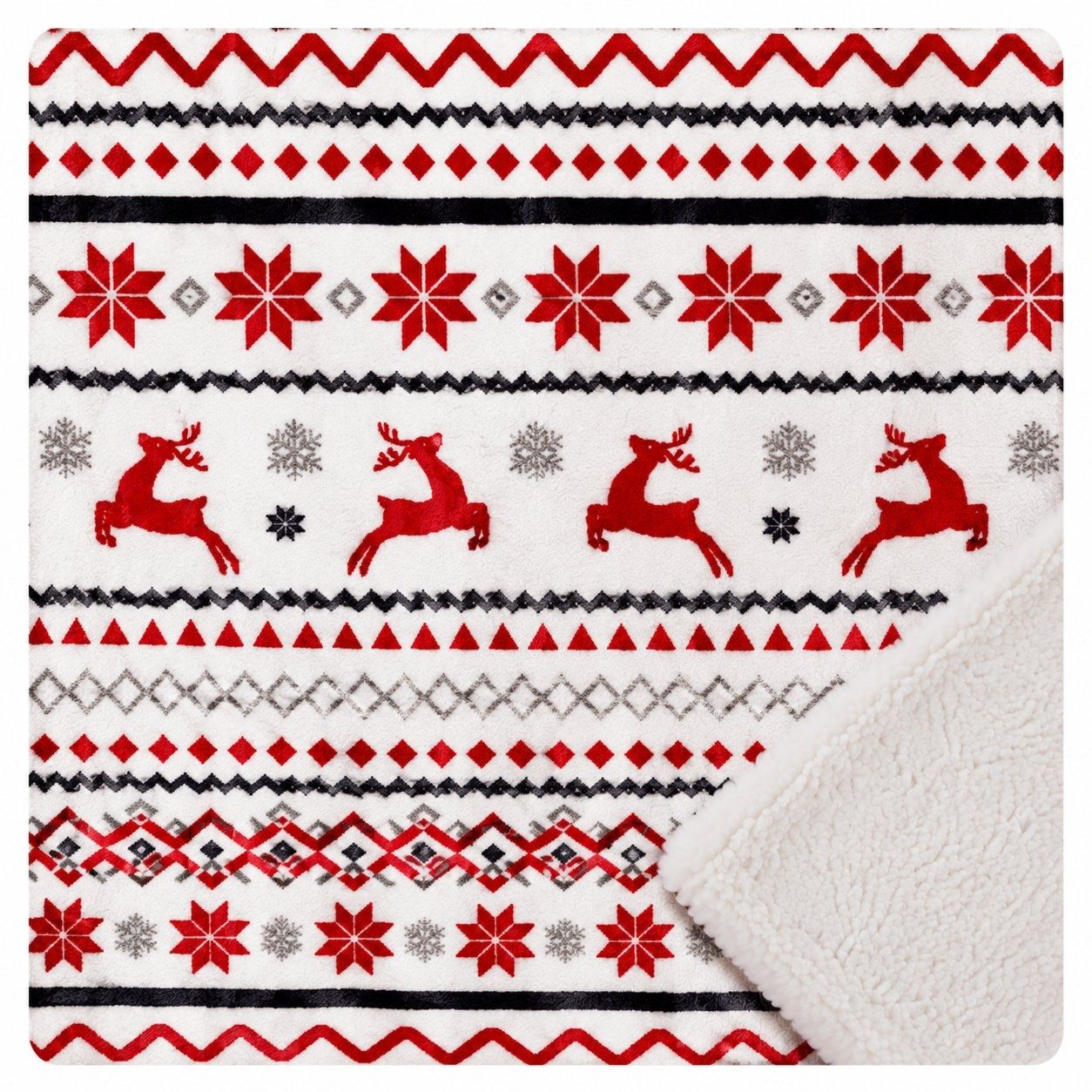 Couverture jetée en peluche polaire de Noël