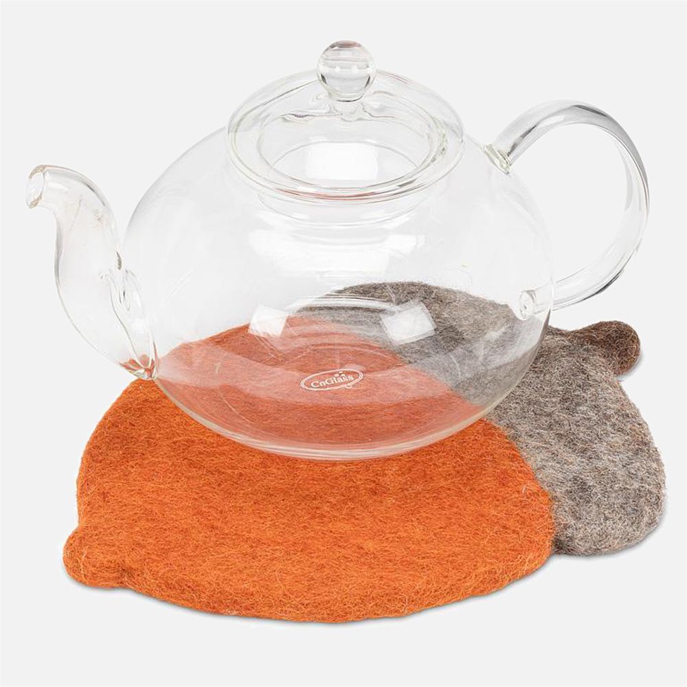 Dessous plat cone - Orange/Brun