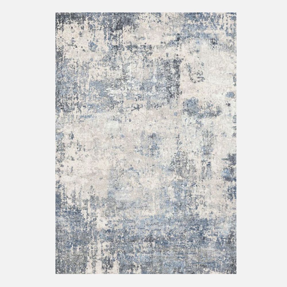 Brio Washable Rug - Blue, Ivory