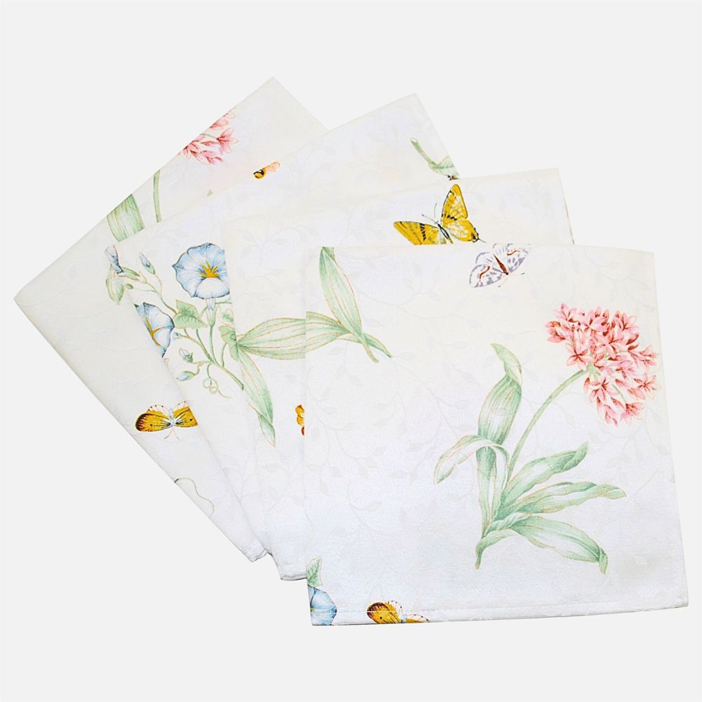 Lenox Butterfly Meadow Serviette de table, Ensemble de 4