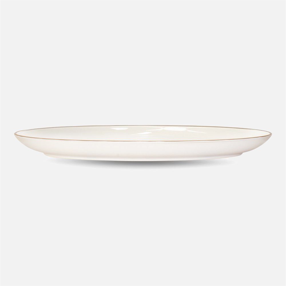 Brilliant Club Plat oval, 38 cm - Blanc