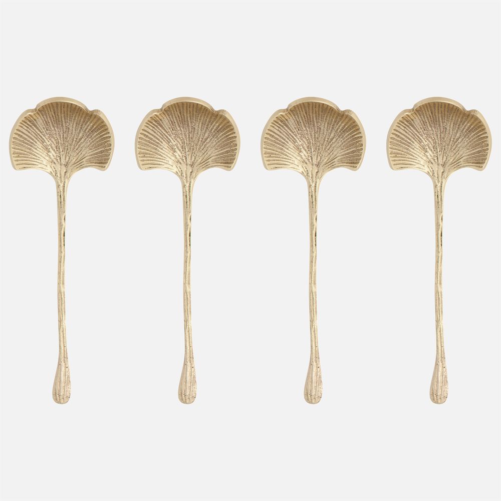 Heirloom Ginkgo cuillères, ensemble de 4